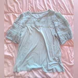 LOFT Light Blue Short Sleeve Tee